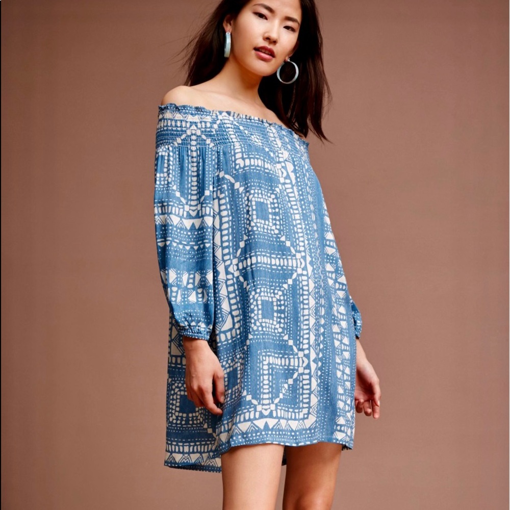 Anthropologie x Plenty by Tracy Reese Off shoulder dress NEW condition Size XL